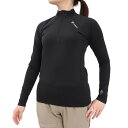 シースリーフィット(C3fit)(レディース)アドバンスウォーム ジップアップロングスリーブ 長袖 GCW00310 BK ブラック