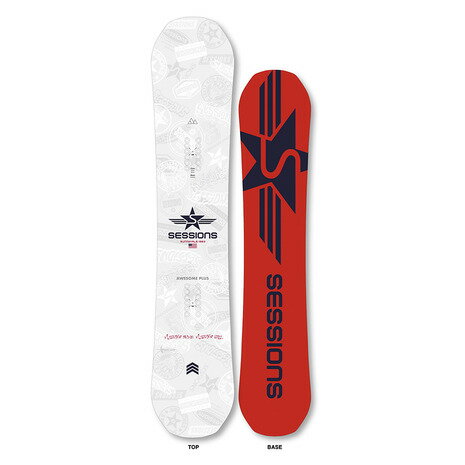 セッションズ(SESSIONS)(メンズ)スノーボード板 24-25 AWESOME PLUS 24100269 WHT セッションズ(SESSIONS)(メンズ)スノーボード板 24-25 AWESOME PLUS 24100269 WHT