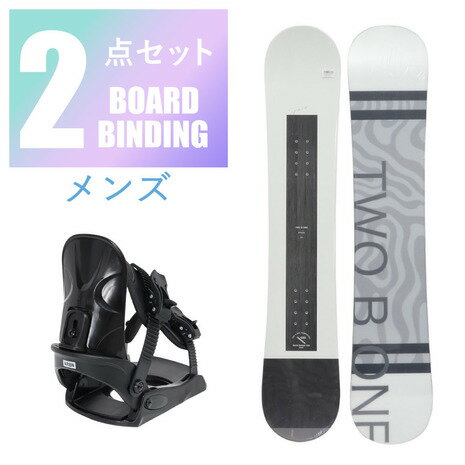 2B1（2B1）（メンズ）2B1 メンズ スノーボード 2点セット 板 ビンディング 金具 SPACE WHT AB63WSB1641