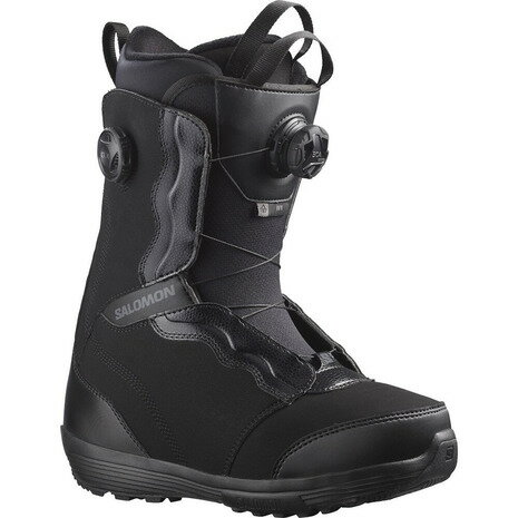 サロモン（SALOMON）（レディース）スノーボード ブーツ 女性用 ダイヤル式 ブラック 22-23 IVY BOA SJ BOA BLK L41707600 アイビーボア 簡単