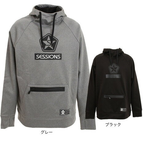 セッションズ（SESSIONS）（メンズ）スノーボード ボードウェア ジャケット DWR FLEECE プルオーバー フーディ 211198