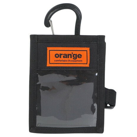 オレンジ（ORANGE）（メンズ、レディース、キッズ）パスケース BS カラビナ付き 201247 1001