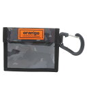 オレンジ(ORANGE)(メンズ、レディース、キッズ)パスケース カラビナ付き PASS CASE YOKO 201249 2036