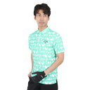 キャロウェイ(CALLAWAY)(メンズ)ゴルフウェア 吸汗速乾 幾何学プリント コンパクト 鹿の子半袖シャツ C24134112-1130