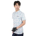 キャロウェイ(CALLAWAY)(メンズ)ゴルフウェア 吸汗速乾 アートプリント 鹿の子半袖シャツ C24134114-1030