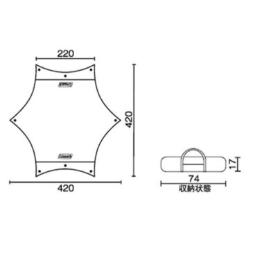 【6/15 0:00-23:59 5のつく日エントリーで10倍〜】 コールマン（Coleman） キャンプ用品 タープ XPヘキサタープ/S 2000028619 キャンプ用品 タープ （Men's、Lady's）