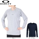 オークリー(OAKLEY)(メンズ)USサイズ 夜間でも安心 反射仕様 吸汗 長袖Tシャツ ロンT O Fit Rc LS Tee FOA404407