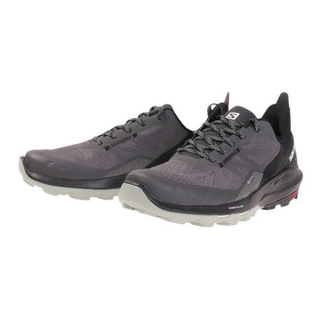 サロモン（SALOMON） OUTPULSE GORE-TEX アウトパルス ゴアテックス 登山靴トレッキングシューズ ローカット L41587800 ダークグレー （メンズ）