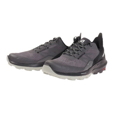サロモン(SALOMON) OUTPULSE GORE-TEX アウトパルス ゴアテックス 登山靴トレッキングシューズ ローカット L41587800 ダークグレー (メンズ)