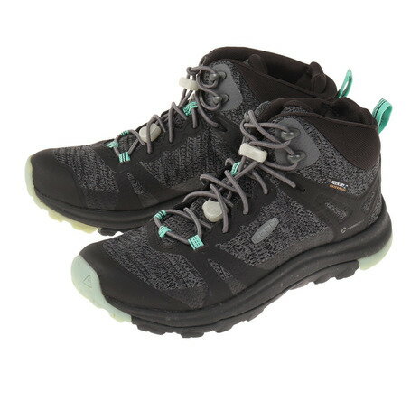 キーン（KEEN）（レディース）ウォータープルーフ トレッキングシューズ 登山靴 テラドーラ ツー ミッド エスピー 1023633 ダークグレーのサムネイル