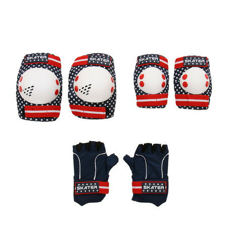 シルバーフォックス(キッズ)エクストリームスポーツ キッズセーフティ3点セット スター SKSP102S