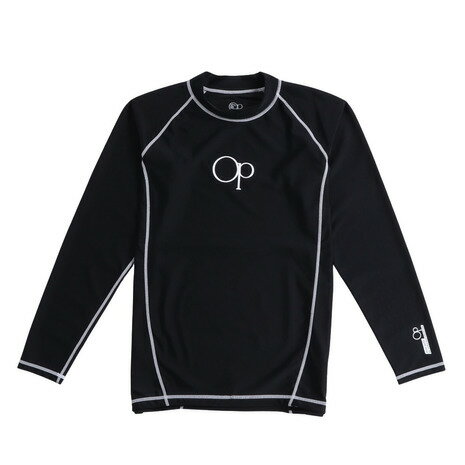 オーシャンパシフィック（Ocean Pacific）（メンズ）ラッシュガード 長袖 ロゴ UVカット 大きいサイズ 5134802BLK
