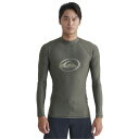 クイックシルバー(Quiksilver)(メンズ)ラッシュガード 長袖 UVカット 速乾 SATURN LR 24SP QLY241023 KHA