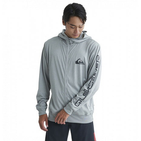 クイックシルバー（Quiksilver）（メンズ）ラッシュガード 長袖 パーカー UVカット 速乾 OMNI MW ZIP HOODIE 24SP QLY241032 HTR 3