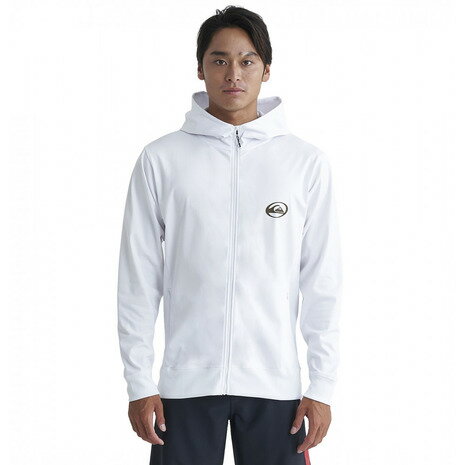 åСQuiksilverˡʥ󥺡˥å奬 Ĺµ ѡ UVå ® SATURN ZIP HOODIE 24SP QLY241033 WHT