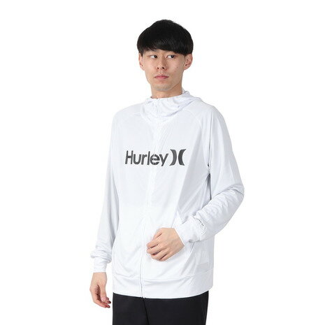 ハーレー(HURLEY)(メンズ)長袖 ファントム ラッシュガード ワンアンドオンリー フルジップ フーディー MSRG251010-WHT ハーレー(HURLEY)(メンズ)長袖 ファントム ラッシュガード ワンアンドオンリー フルジップ フーディー MSRG251010-WHT