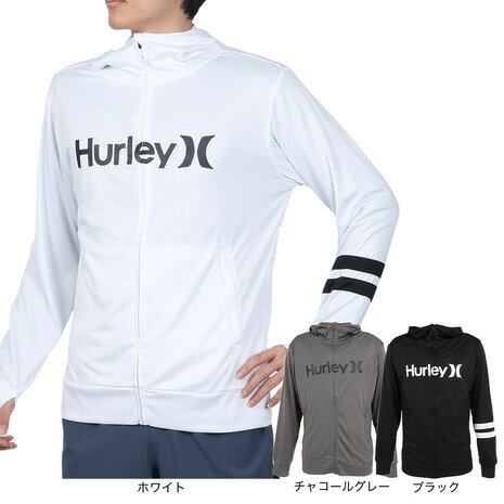 ハーレー（HURLEY）（メンズ）ラッシュガード パーカー 長袖 UVカット UPF50 紫外線対策 RASH ONE AND ONLY MRG2310036