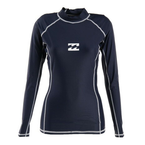 ビラボン（BILLABONG） HIGH NECK LS RASHGUARD ラッシュガード BC013886 NVY （レディース）