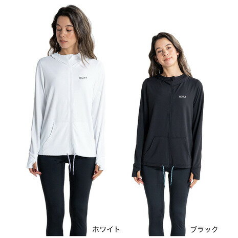 ロキシー パーカー レディース ロキシー（ROXY）（レディース）ラッシュガード 長袖 パーカー UVカット 紫外線対策 水陸両用 ホワイト AURORA RLY231026