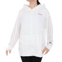 ルーカ(RVCA)(レディース)ラッシュガード 長袖 ジップ フーディ BE04C852 WHT ホワイト UVプロテクション