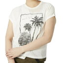 オーシャンパシフィック（Ocean Pacific）（レディース）ラッシュガード 半袖 Tシャツ UVカット 水陸両用 耐塩素加工 ホワイト 520469-WHT