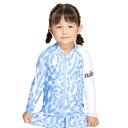 ナイキ(NIKE)(キッズ)トドラー ガールズ ジップ付きラッシュガード SS25 1991118-006(4)