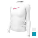 ナイキ(NIKE)(キッズ)ラッシュガード 長袖 子供 女の子 UVカット 紫外線対策 スウッシュ ロングスリーブ ハイドロガード NESSD743 130 1...