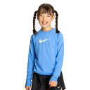 ナイキ(NIKE)(キッズ)ラッシュガード ガールズ ソリッド 長袖 ハイドロガード NESSD743-N438