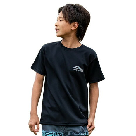 クイックシルバー(Quiksilver)(キッズ)ジュニア ラッシュガード 半袖 QUIK DROP ショートスリーブ YOUTH サーフTシャツ ラッシュガード 25SPKLY251009BLK クイックシルバー(Quiksilver)(キッズ)ジュニア ラッシュガード 半袖 QUIK DROP ショートスリーブ YOUTH サーフTシャツ ラッシュガード 25SPKLY251009BLK
