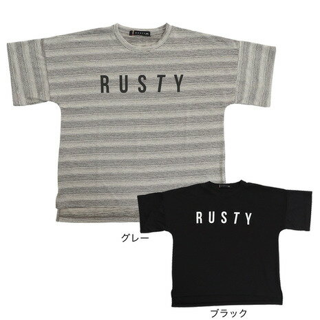 ラスティ（RUSTY）（キッズ）ラッシュガード 半袖 Tシャツ 子供 ジュニア 水陸両用 UVカット 紫外線対策 962460 130 140 150 160