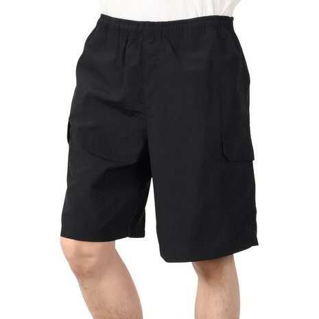 アクア(AQA)(メンズ)遮熱サーフパンツ 5分丈 水陸両用 インナーパンツ付き KW-4685 BK