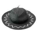 オーシャンパシフィック(Ocean Pacific)(レディース)ハット 麦わら帽子 リゾートハット 日よけ ブラック 520971-BLK