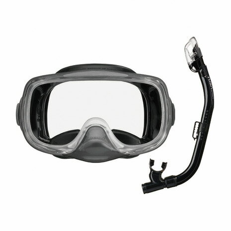 リーフツアラー(REEFTOURER)(メンズ、レディース)TUSAsport シュノーケリング2点セット広視界3眼タイプ 大人用 25UC0109 BKBK