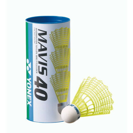 ヨネックス（YONEX）（メンズ、レディース、キッズ）バドミントン シャトル メイビス40BP イエロー M-4..