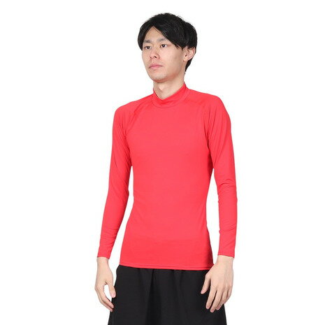 デュアリグ(DUARIG)(メンズ)サッカーウェア ドライプラス 抗菌ストレッチ ハイネック長袖インナーシャツ 741D1ES5708 RED デュアリグ(DUARIG)(メンズ)サッカーウェア ドライプラス 抗菌ストレッチ ハイネック長袖インナーシャツ 741D1ES5708 RED