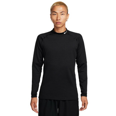 ナイキ(NIKE)(メンズ)プロ ドライフィット ウォーム ロングスリーブ フィットネスモック FB8516-010 ナイキ(NIKE)(メンズ)プロ ドライフィット ウォーム ロングスリーブ フィットネスモック FB8516-010