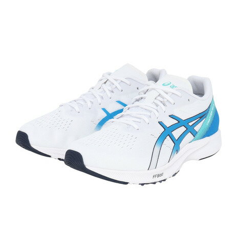 アシックス（ASICS）（メンズ）ランニング トレーニングシューズ ターサー RP 3 ワイド ホワイト ブルー 1011B466.101 スニーカー
