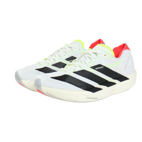 アディダス（adidas）（メンズ）ランニングシューズ トレーニングシューズ 部活 アディゼロ タクミ セン 11 ホワイト JH8659 シューズ