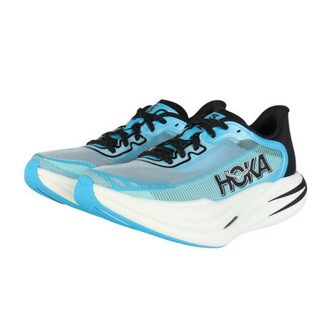  ホカ（HOKA）（メンズ）ランニングシューズ トレーニングシューズ 部活 シエロ X1 2.0 ブルー 1162053-SKYW スニーカー