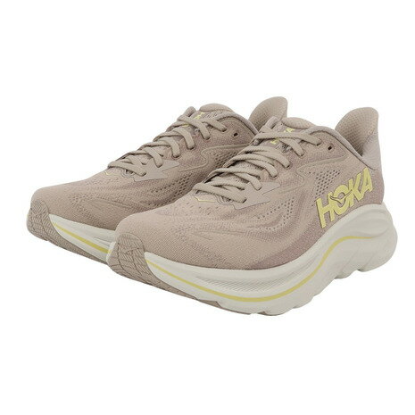 【10％OFFクーポン 11/27迄】ホカ（HOKA）（メンズ）ランニングシューズ ジョギングシューズ クリフトン 10 ワイド ベージュ 1162032-RNN スニーカー