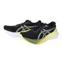 アシックス（ASICS）（メンズ）ランニング シューズ ゲル カヤノ 30 ブラック イエロー 1011B548.003 スニーカー ジョギング マラソン 安定性 クッション性