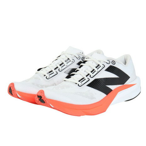 ニューバランス（new balance）（レディース）ランニングシューズ トレーニングシューズ 部活 フューエルセル パルス v1 ホワイト オレンジ WFCNPCR B