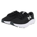 アンダーアーマー(UNDER ARMOUR)(レディース)ランニングシューズ チャージドサージ4ワイド ブラック 3028571 001 スニーカー ジョグ ク...
