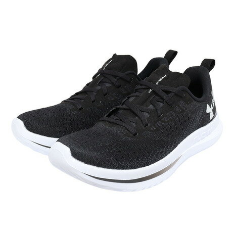 【20％OFFクーポン 11/25迄】アンダーアーマー（UNDER ARMOUR）（レディース）ランニングシューズ ジョギングシューズ ベロシティ 4 ブラック 3027586 001 スニーカー