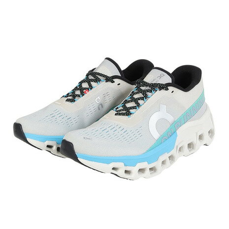 オン(On)(レディース)ランニングシューズ クラウドモンスター 2 アイボリー 3WE10113168 スニーカー 長距離 クッション ランニング ジョグ Cloudmonster 2