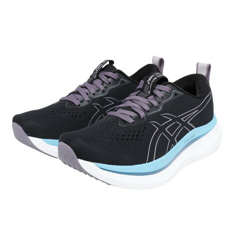 【10％OFFクーポン 11/27迄】アシックス（ASICS）（レディース）ランニング ジョギングシューズ グライドライド マックス ブラック グレー 1012B691.002
