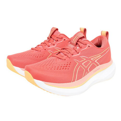【10％OFFクーポン 11/27迄】アシックス（ASICS）（レディース）ランニングシューズ ジョギングシューズ グライドライド マックス ワイド ピンク 1012B754.700