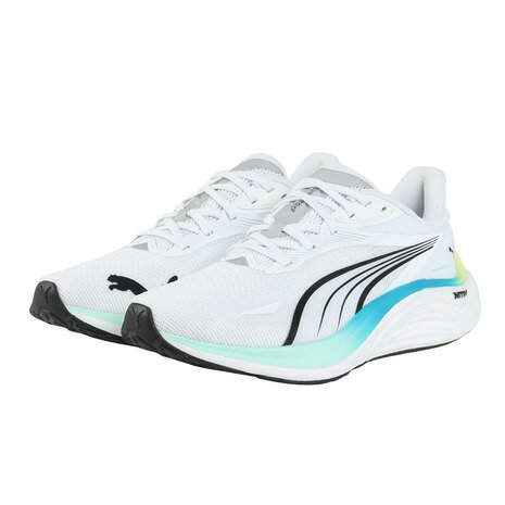 【20％OFFクーポン 11/25迄】プーマ（PUMA）（レディース）ランニングシューズ ジョギングシューズ エレクトリファイ ニトロ 4 ホワイト 31078813 スニーカー