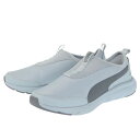 プーマ（PUMA）（メンズ）スニーカー ソフトライド フレックス スリップ オン ワイド グレー 37935001 スポーツ ランニング シューズ クッション性 スリッポン