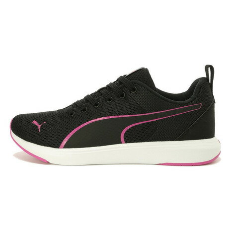 【20%OFFクーポン 8/25まで】プーマ（PUMA） ソフトライド クルーズ NU 黒 ブラックピンク 37766205 スポーツシューズ SOFTRIDE スニーカー メンズ レディース （メンズ、レディース）